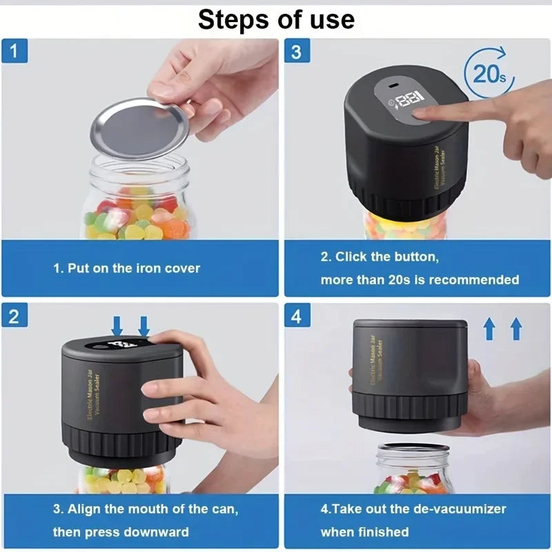 Smart Electric Mason Jar Vacuum Sealer