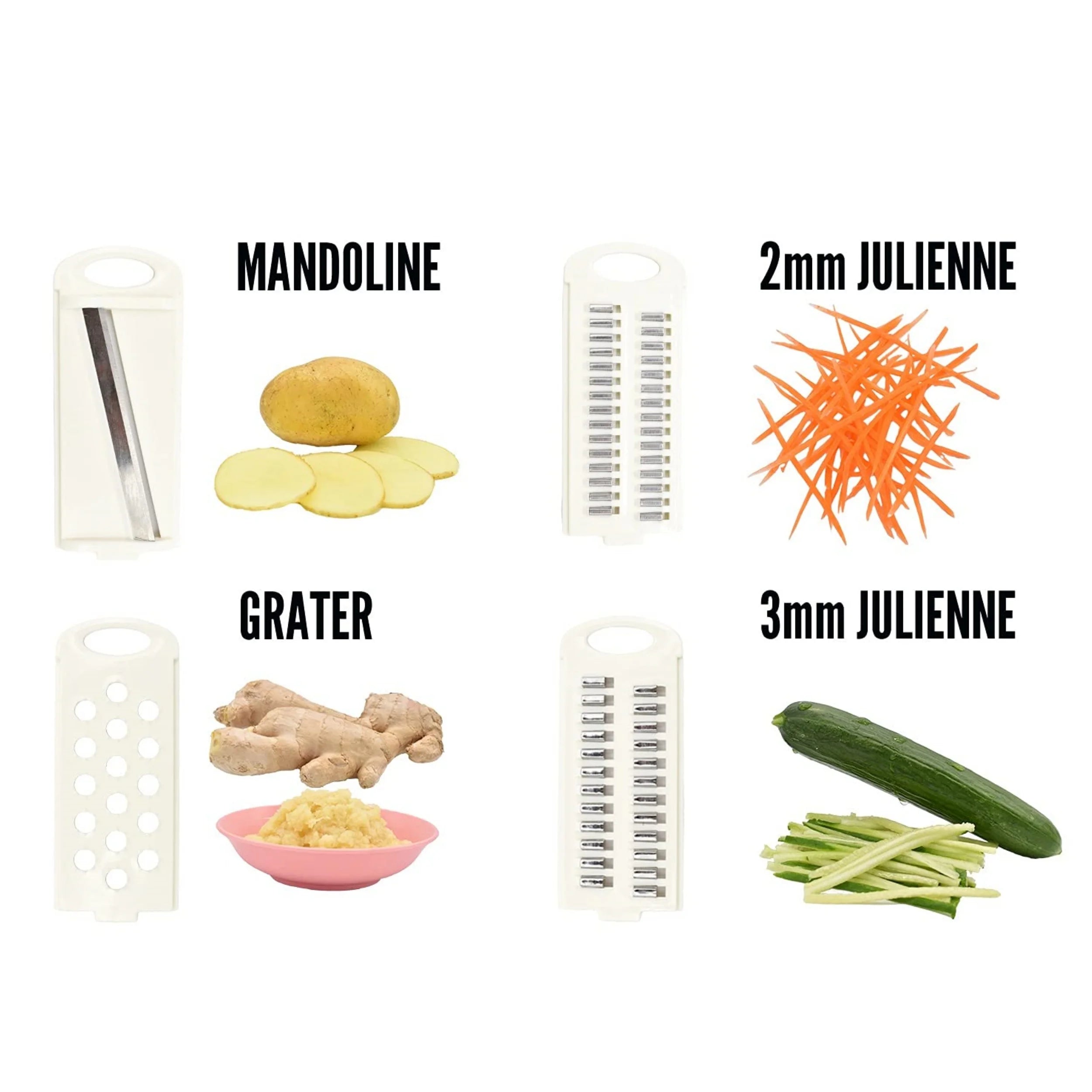 5-in-1 Multi-Functional Vegetable Slicer & Mandoline Cutter