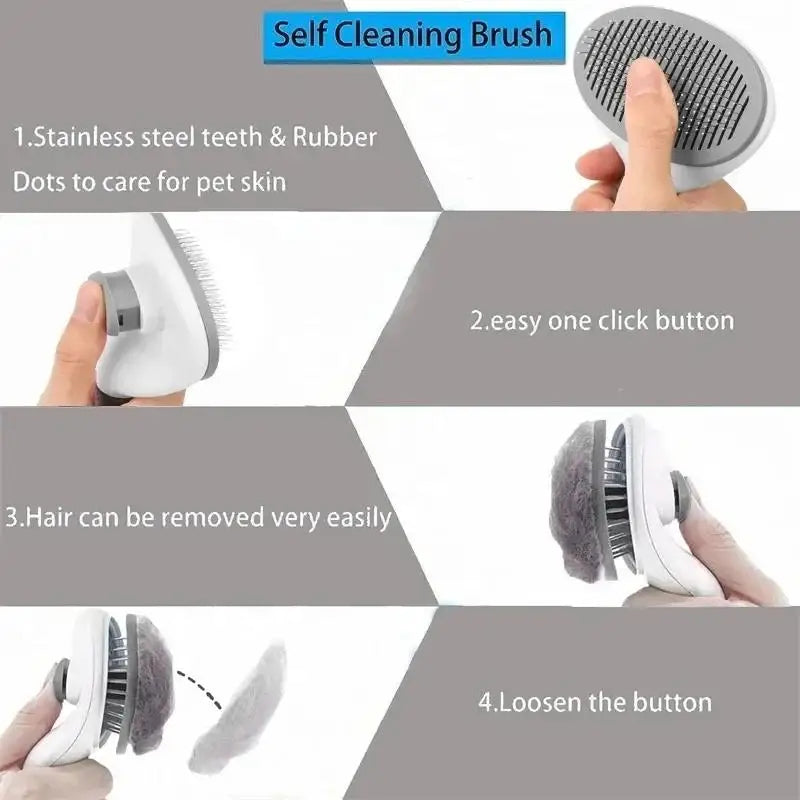 Melgaly Smart Self-Cleaning Pet Brush